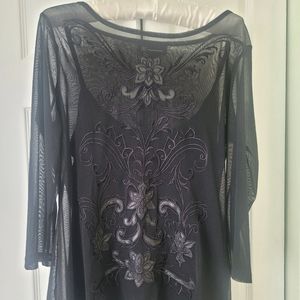 Beautiful black INC blouse!